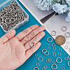 800Pcs 8 Styles 304 Stainless Steel Round Open Jump Rings & Closed Jump Rings STAS-PH0005-86-3