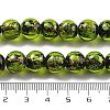 Handmade Foil Lampwork Beads Strands FOIL-K003-06B-21-4