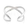 304 Stainless Steel Open Cuff Rings RJEW-K273-12P-3