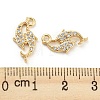 Brass Micro Cubic Zirconia Pendants KK-Q789-32G-3