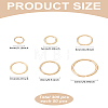 300Pcs 6 Colors Metal Open Jump Rings FIND-LP0002-15-2