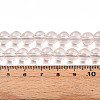 Baking Paint Transparent Glass Beads Strands DGLA-N006-8mm-02-4