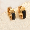 Rectangle Stainless Steel Hoop Earrings DP2427-2-1