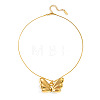 304 Stainless Steel Butterfly Wings Pendant Necklaces for Women PR3975-2-4