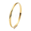 Ion Plating(IP) Fashion Polished 304 Stainless Steel Plain Bangles BJEW-L664-024C-G-01-1