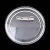 Blank Flat Round Acrylic Button Pin Badge with Iron Pins FIND-L029-01P-03-1