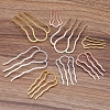 Brass Hair Combs Findings OHAR-PW0001-387-AB-2