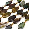 Natural Banded Agate Beads Strands G-F825-H01-03B-2