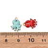 304 Stainless Steel Enamel Charms X-STAS-Q363-14H-G-3