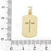 Brass Micro Pave Clear Cubic Zirconia Pendants KK-H273-37B-G-3