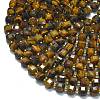 Natural Yellow Tiger Eye Beads Strands G-K389-A06-01-3