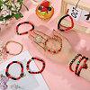 9Pcs 9 Styles Handmade Polymer Clay Heishi Beads Stretch Bracelets BJEW-WH0012-101A-3