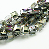 Electorplated Glass Beads EGLA-E006-1C-1