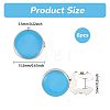3 Pairs Brass Enamel Cufflinks BUTT-GL0001-09A-2