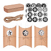 24Pcs Foldable Cordboard Paper Pillow Boxes CON-WH0089-04-1