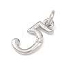 Brass Micro Pave Clear Cubic Zirconia Charms KK-P339-27P-05-2