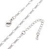 Brass Figaro Chains Necklaces for Women NJEW-D302-01P-2