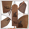 Cowhide Leather Labels AJEW-WH0386-0028-4