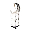 Natural Black Agete Wind Chime HJEW-P015-04-1
