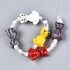 Handmade Lampwork Beads Strands LAMP-N028-16-3