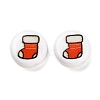 Christmas Theme Printed Opauqe Acrylic Beads OACR-R004-01L-2