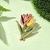 Tulip Enamel Pins JEWB-P045-02A-G-1