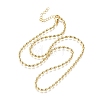 2.5MM Brass Oval Link Chain Necklaces X-NJEW-M108-20G-2