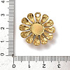 Synthetic Turquoise Flower Pendants STAS-R009-05G-06-3