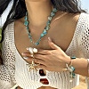 Alloy & Natural Shell Pendant Necklaces FS-WG9F39A-02-4