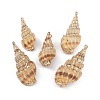 Natural Shell Pendants SHEL-K009-01B-1