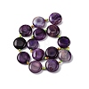 Natural Striped Agate/Banded Agate Coin Beads Strands G-NH0040-01D-4