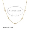 Heart Stainless Steel & Natural Shell Necklaces & Stud Earrings Sets FS-WGB84F7-02-4
