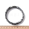 Rectangle Natural Labradorite Beads Stretch Bracelets for Women Men BJEW-Z149-01F-5