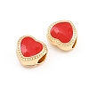 Alloy Enamel European Beads AL-CBAC2D3-20G-05-2