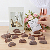 100Pcs Half Round Wood Name Card Holder DJEW-WA0001-07B-4