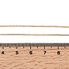 0.8MM Brass Box Chain Necklaces NJEW-G341-02G-5
