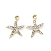 Alloy Rhinestone Pendants ALRI-D303-06G-1