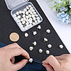 Gorgecraft 50Pcs Plastic Imitation Pearl Shank Buttons FIND-GF0005-57-3
