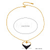 304 Stainless Steel Rhinestone Pendant Necklaces for Women FS-WGD5BB7-01-2
