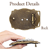 Two Tone Zinc Alloy Buckle Clasps FIND-WH20027-58C-6
