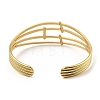 304 Stainless Steel Cuff Bangles BJEW-P302-11G-3