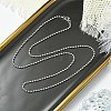 1.5mm Rack Plating Brass Ball Chain Necklaces for Women Men MAK-L044-63P-3