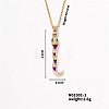 Trendy Snake Pendant Necklace MU5587-1-1