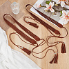 1Pc Bohemian Imitation Leather Tassel Wrap Chain Belts AJEW-CL0006-22-4