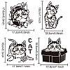 4Pcs 4 Styles PET Hollow Out Drawing Painting Stencils DIY-WH0411-030-3