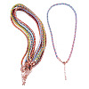 8Pcs 8 Colors 3.5MM Round Nylon Cotton Cord Necklace Making NJEW-TA0001-26RG-1