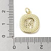 Rack Plating Brass Micro Pave Clear Cubic Zirconia Pendants KK-E102-33G-N-3