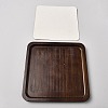 Square Wooden Organizer Display Jewelry Plates ODIS-WH0099-221E-1
