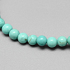 Dyed Synthetic Turquoise Beaded Stretch Bracelets BJEW-Q689-47-2