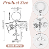 20Pcs Airplane Alloy Keychains KEYC-SC00030-2